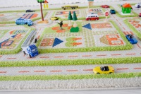 Spielteppich Spielteppich Straßenverkehr Grün Größe L