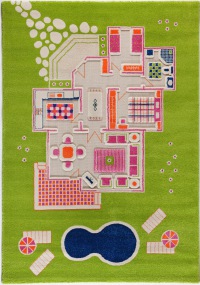  Spielteppich Spielhaus Größe XL