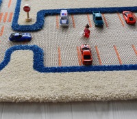 Spielteppich Spielteppich Straßenverkehr Blau Größe XL