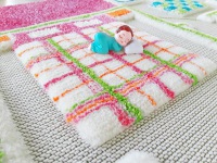  Spielteppich Spielhaus Rosa Größe M