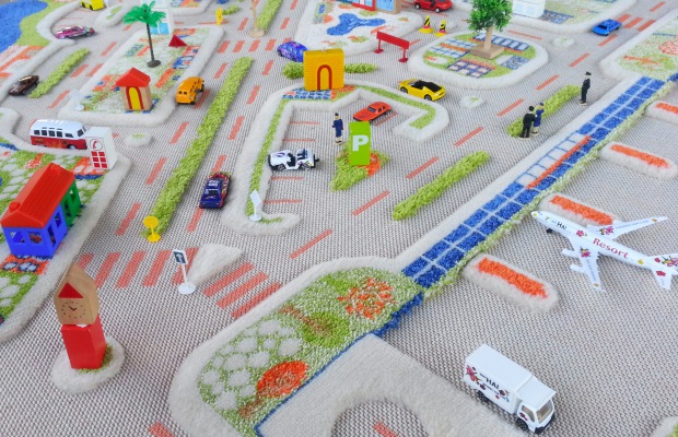 Spielteppich Spielteppich Stadt Größe XXL
