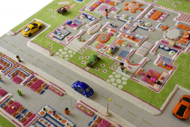 Spielteppich Spielteppich Strandhaus Größe XL