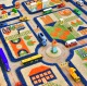 Spielteppich Spielteppich Straßenverkehr Blau Größe M