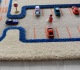 Spielteppich Spielteppich Straßenverkehr Blau Größe XL